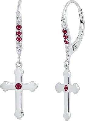 Dazzlingrock Collection Pendientes redondos de plata de ley 925 para hombre