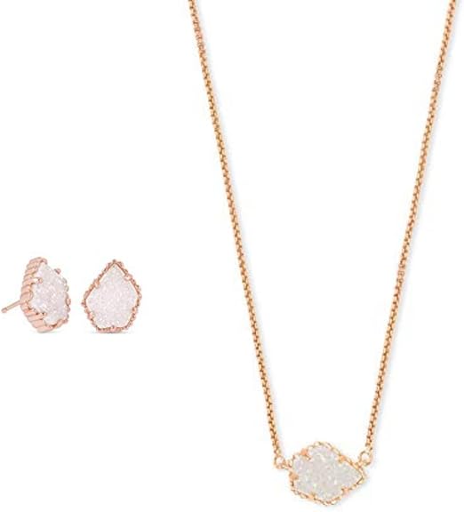 Kendra Scott Paquete de regalo, collar con colgante Tess con aretes Tessa para mujer,