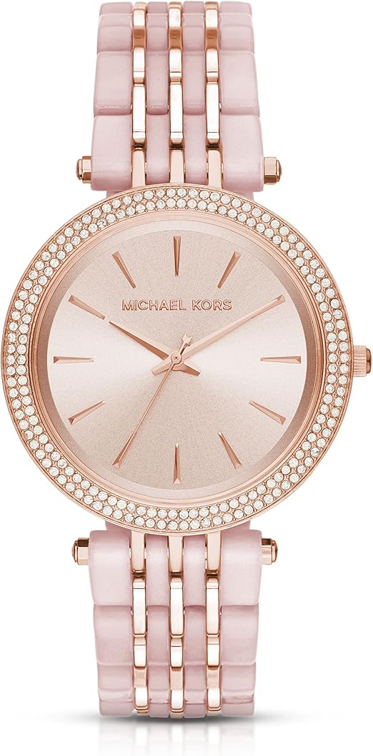 Michael Kors Reloj Darci MK4327 en tono oro rosa para mujer, Oro Rosa, Movimiento de cuarzo